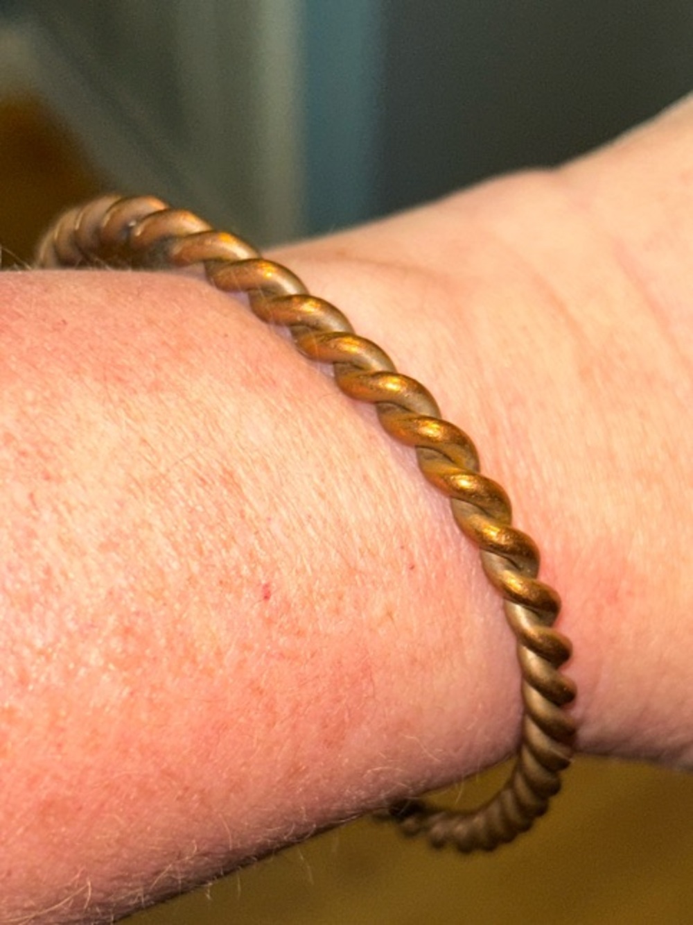 Set of Three Copper Cuff Bracelets - Picture 3 of 4